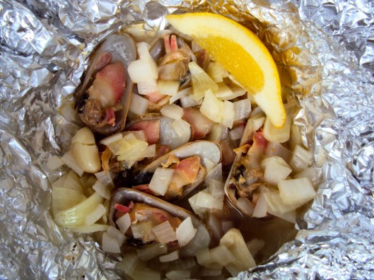 Razor Clams on the Halfshell