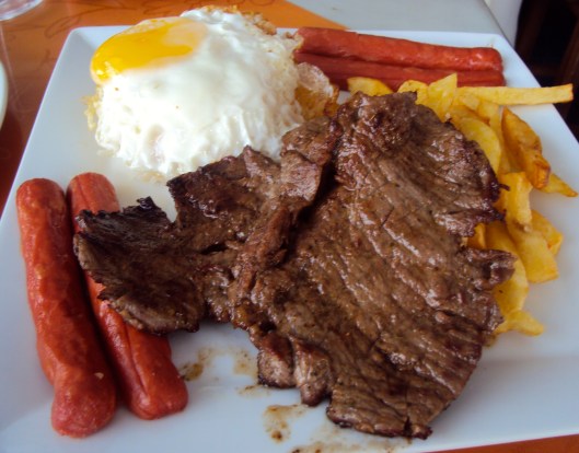 Bistec a lo Pobre